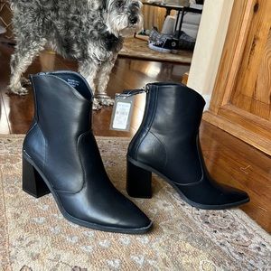 Primary black high heal booties